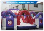 Outdoor Inflatable Bounce House Games Double Slides For Business Hire