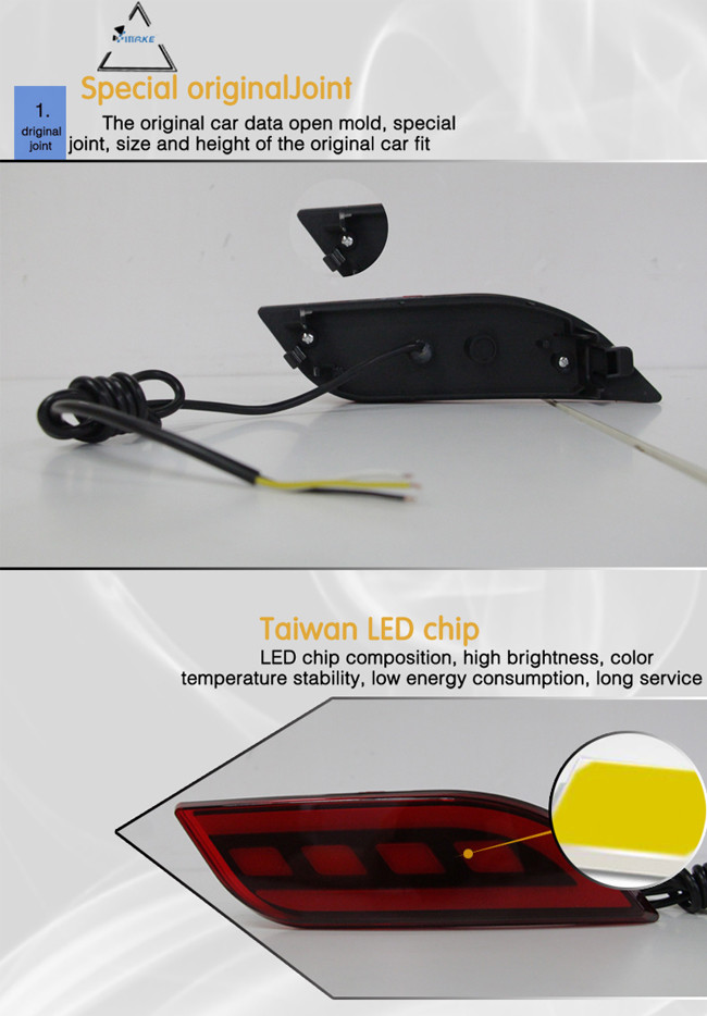 For Jeep Compass 2017-2019 Sncn Multi-Functions 12v Car Led Auto Bulb Brake Light