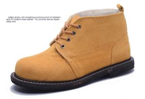 Wholesale High Top Martin Boots With Tire Bottom Anti-Smashing Steel Toed Suede Leather Welding Safety from china suppliers