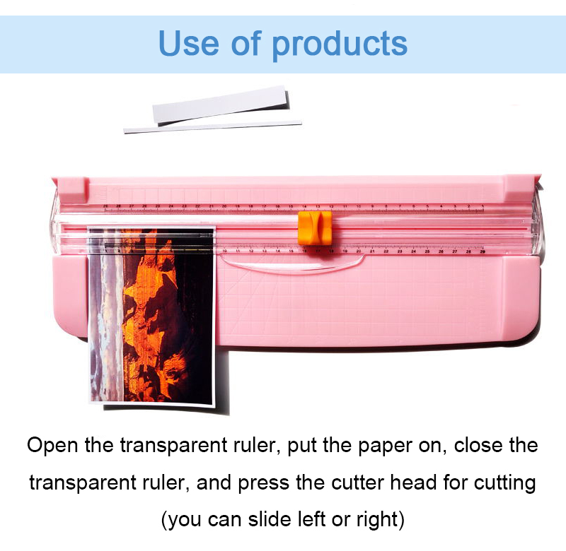 Convenient DIY Paper Cutter Multifunctional Manual A4 Paper Trimmer with Safety Design