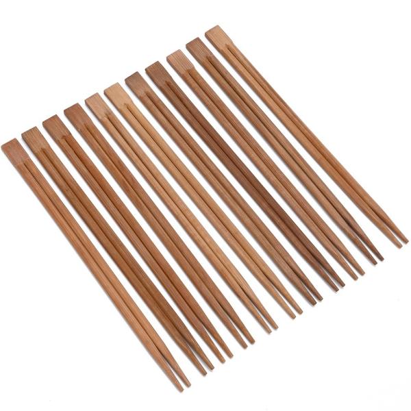 Best price 21cm Twin Printed Barbecue Disposable Bamboo Wooden Chopsticks With
