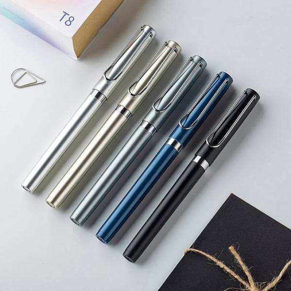 Minimalist Creative Gel Ink Pen Large Capacity Ink Metallic Painted ABS Business