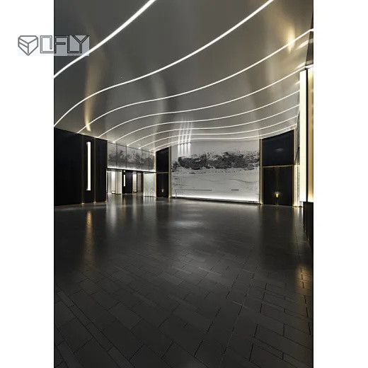 YD-5015 Bendable Drywall Plaster LED Profile 50x15mm Oblong Anodized for Frameless Wall Light