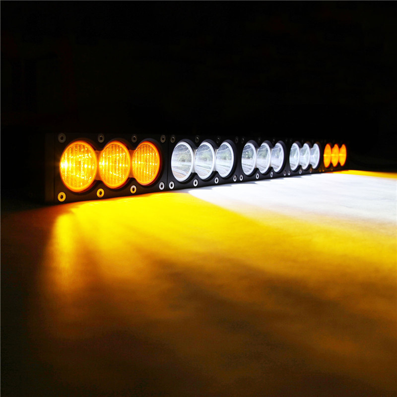 Cree Led light bar 2functions,white as driving light,amber as fog light DHCB-L150SDC