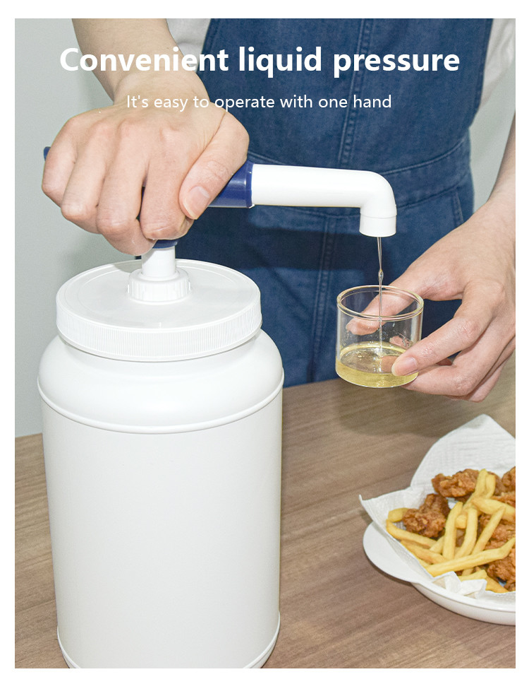3000ml PE Container Plastic Condiment Pump Dispenser Set MD Head Type