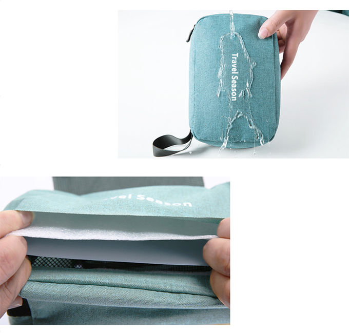 Custom Large Capacity Plain Polyester Private Label Makeup Bag