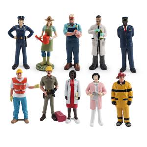 Wholesale Pretend Professionals 10 PCS Pretend Career Figures People at Work Model Toy for Boys Girls Kids from china suppliers