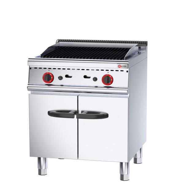 Commercial Kitchen Restaurant Gas Lava Rock Barbecue Grill with Multi-functional