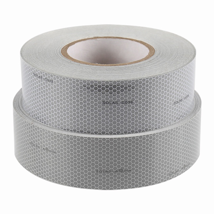 Adhesive PET Marine SOLAS Reflective Tape Fabric Based