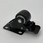 50MM PU Tread Swivel Light Duty Casters Wheel with brake Double Bearings