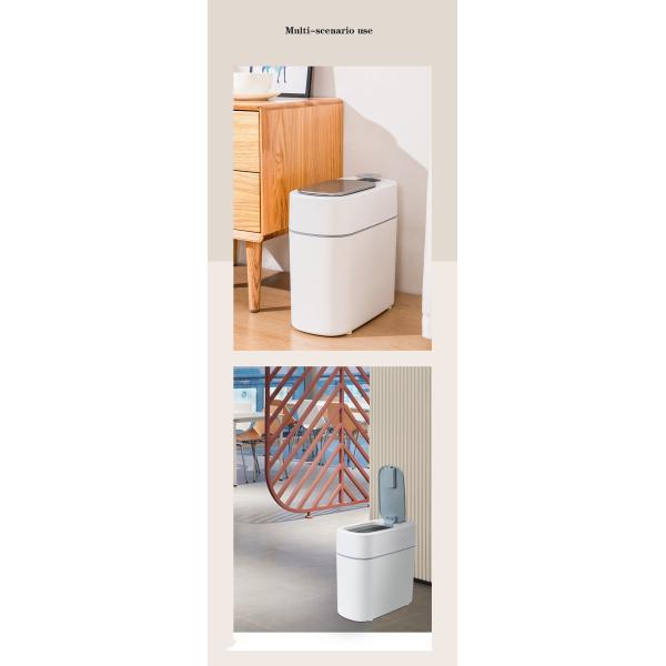 Large Capacity Household Bathroom Aromatherapy Antibacterial Narrow Slit Induction Spray Storage Bucket Waste Bins Trash Can