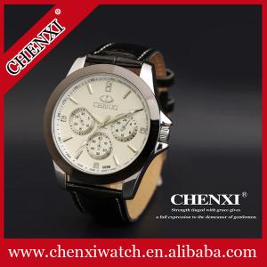 Wholesale 2015 New Fashion Wristwatch Stainless Steel CHENXI Top Quality Alloy Watch Leather Watch from china suppliers