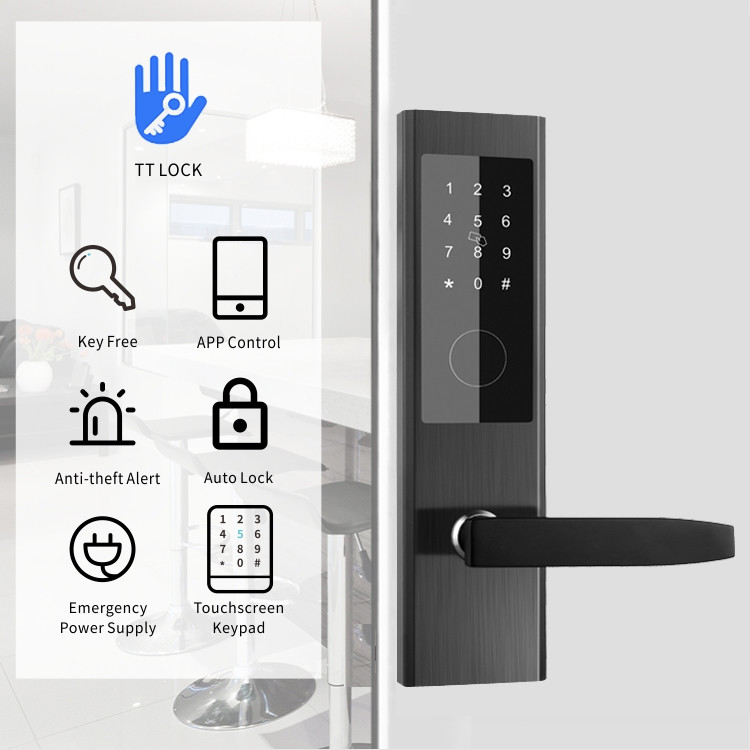 Stainless Steel Ss304 Password Door Locks 18mm Touch Keypad Door Lock