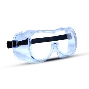 Wholesale Water Resistant Safety Eye Protection Goggles PVC Frame PC Lens Normal Strap from china suppliers