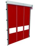 Industry Pvc Roll Up Rapid Rise Door Color Coated Galvanized Steel Material