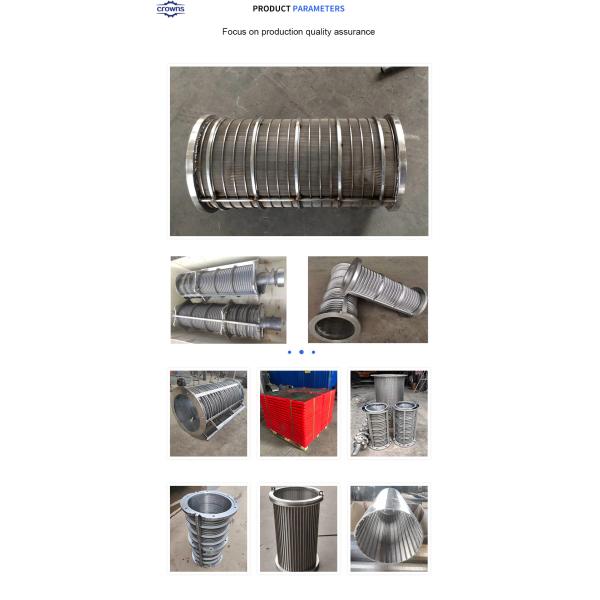 stainless steel self-cleaning filter element Johnson screen filter wedge wire screen