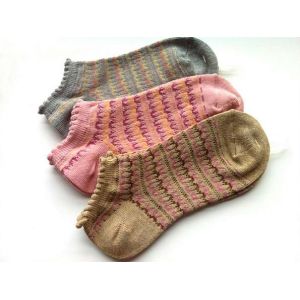 Wholesale Women′s Patterned Novelty Socks Ruffle Cuff from china suppliers
