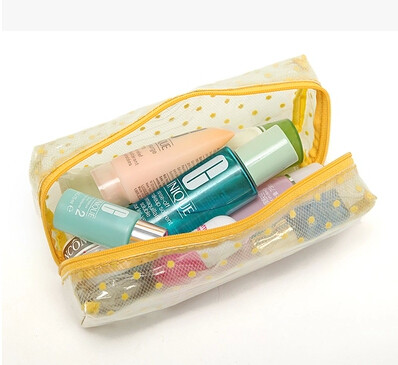 OEM Flower Printing Vinyl Travel Bag , Beautiful Clear Vinyl Makeup Bag