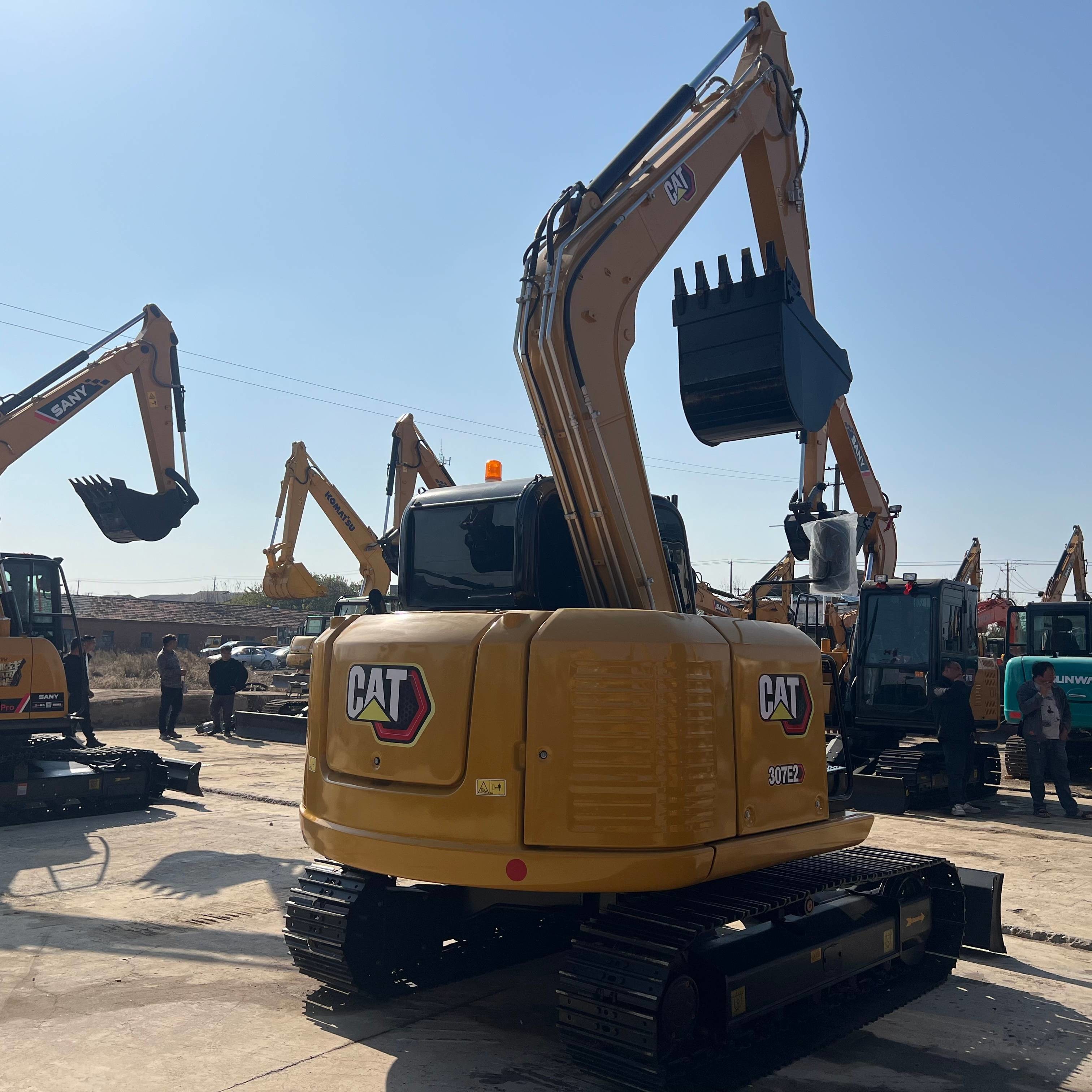 7Ton Mini Used Cat 307E Excavators Equipment Steel tracked Machinery