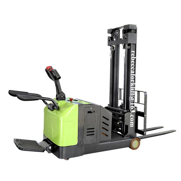 1 Ton 3300mm Electric Counterbalance Truck Double Mast With Chain Steering Drive