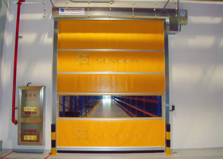 External Galvanized Steel Frame Folding Shutter Doors With Strong Wind - Bar