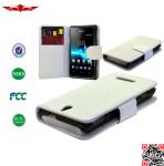 Hot Selling 100% Qualify PU Wallet Leather Cover Cases For Sony Xperia T2 Multi