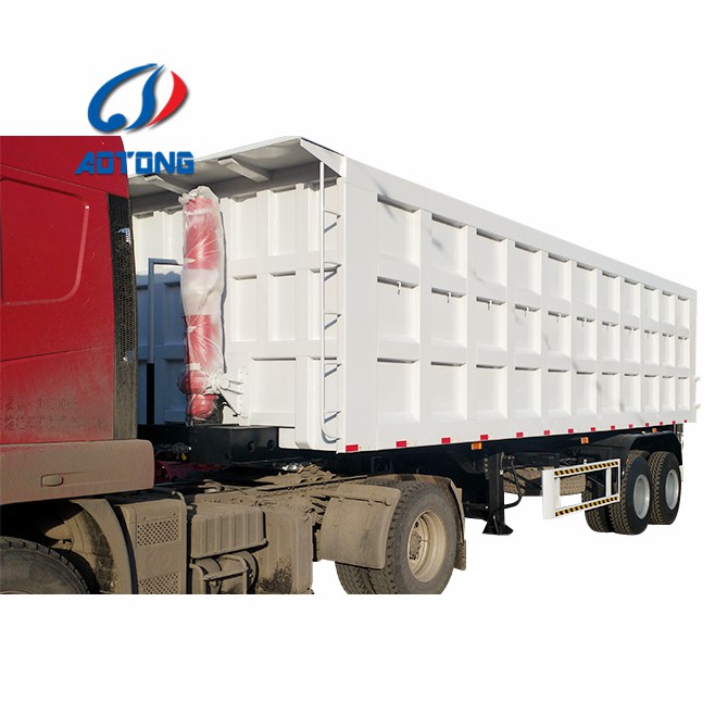 40 Tons 40 Cubic Meter Container Tipper Truck Semi Trailer Featuring 10 Leaf Spring