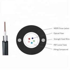 Wholesale OEM GYXTY 12 Core Black PE Outer Central Loose Tube Outdoor Aerial and Duct SM Fiber Optic Cable from china suppliers