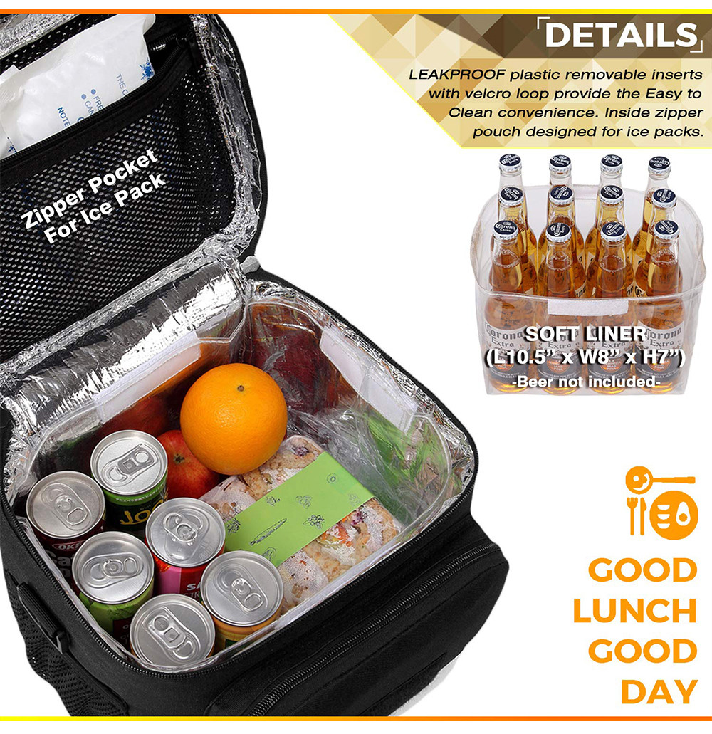 Durable Lunch Bag Leakproof Lunch Cooler Tote for Office Outdoor