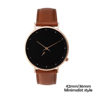 Wholesale Custom Mens Leather Watches , Mens Wrist Watch With Brown Leather Strap from china suppliers