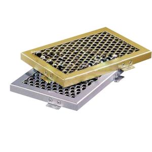 Wholesale Waterproof Stretch Mesh Aluminum Plate Exterior Wall Tensile Diamond Hole Grid Curtain Wall Ceiling from china suppliers
