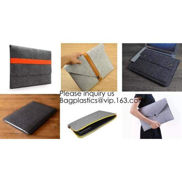 Handmade Fashion felt shoulder Case Ladies Bag Women Handbag Felt Tote Bag with Leather Handle, Bagease, Bagplastics