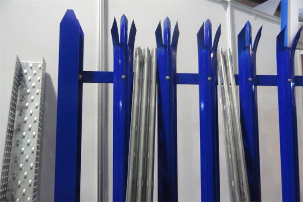 High Strength Palisade Fence Powder Coated Industrial Euro Style Fence Panel
