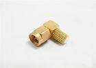 90 Degree Cable TV Connector Copper SMA Male To SMA Female Adapter