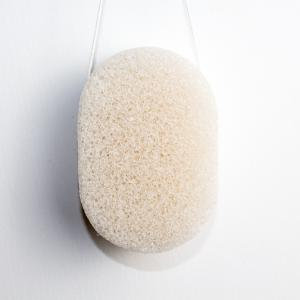 Wholesale SGS Oval Natural Konjac Sponge No Coloring Facial Exfoliator Sponge from china suppliers