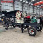 10 - 100TPH Jaw Mobile Crushing Machine Portable Limestone Gravel Breaker