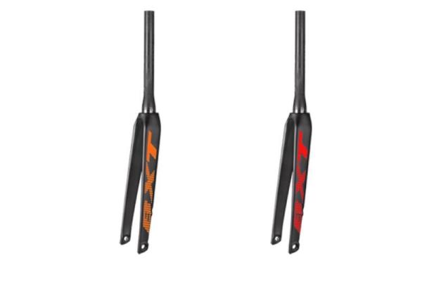 300mm Tube Carbon Road Bike Fork Aero Shaping Flat Mount Hard Disc Brake Front