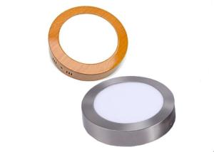 Wholesale 12 W Surface Mounted LED Panel Light Black / Sliver / Gold Wood Aluminum Housing from china suppliers