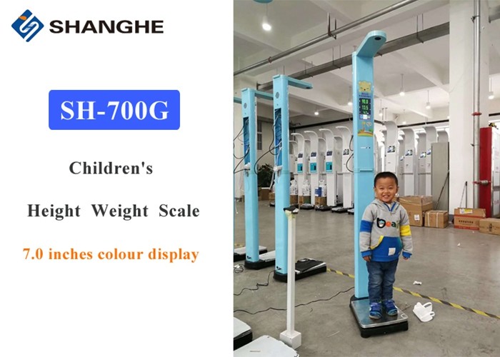Bmi Lcd Screen 7'' 180cm Kids Height Weight Scale