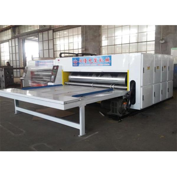 Semi Auto Printing Slotting Die Cutting Machine 3 Colors Corrugated Carton Maker