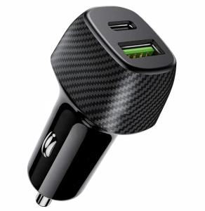 Wholesale Fast Charging USB Car Charger Aluminum Alloy PD 18W Type C Car Fast Charger from china suppliers