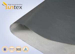 Wholesale Plain / Twill PU Coated Fiberglass Fabric For Curtain Fabric Fire Protection 0.21mm Thickness Compensator Cloth from china suppliers