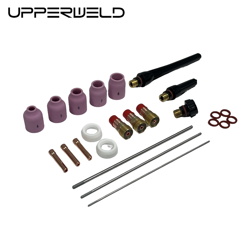 Achieve Perfect TIG Welds with UPPERWELD 29PCS TIG Welding Torch Accessories and Gas Lens