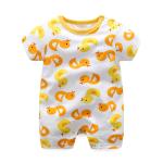 pureborn Newborn Baby Short Sleeve Bodysuit Romper Outfits for Baby Boys and