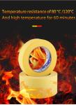 Rubber Yellow Crepe Paper Adhesive Colorful Masking Tape