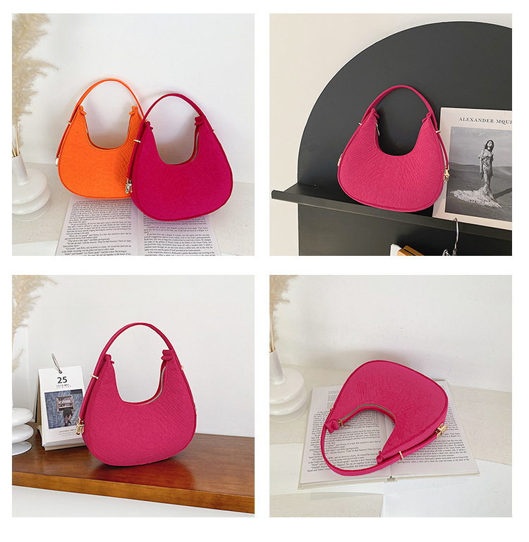 Main Material Felt 2023 Alligator-Pattern PU Leather Crossbody Hobo Bag for Women