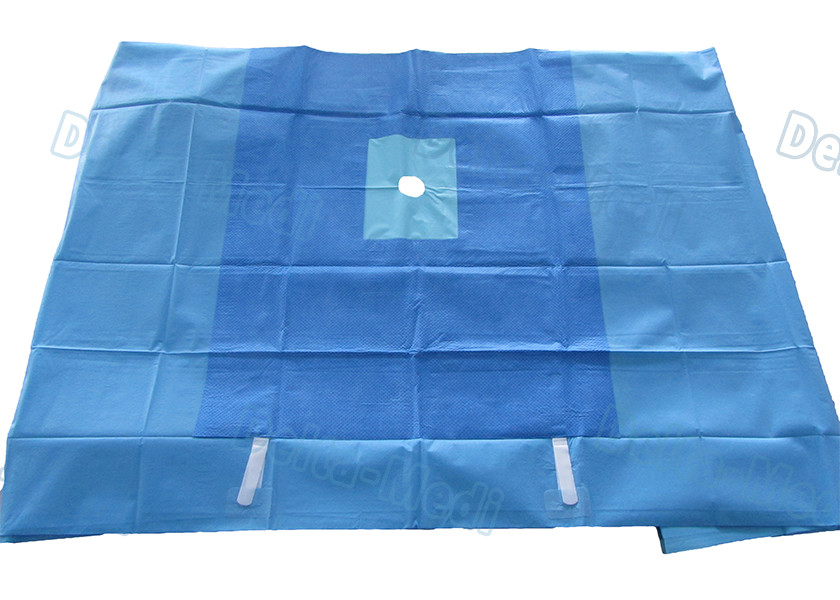 Disposable Extremity Surgical Drapes Shoulder Drape For Upper Limb Aperture With Absorbent Reinforced
