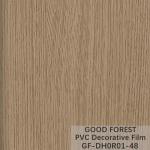 Flowability PVC Decorative Film Scratch Resistance Wooden Grain