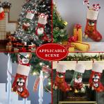 Christmas Stockings Set of 5, Large 18' Xmas Stockings Fireplace Hanging