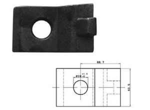 K type rail clamp drawing 